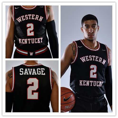 Mens Youth Western Kentucky Hilltoppers Custom Taveion Nike Black Basketball Jersey