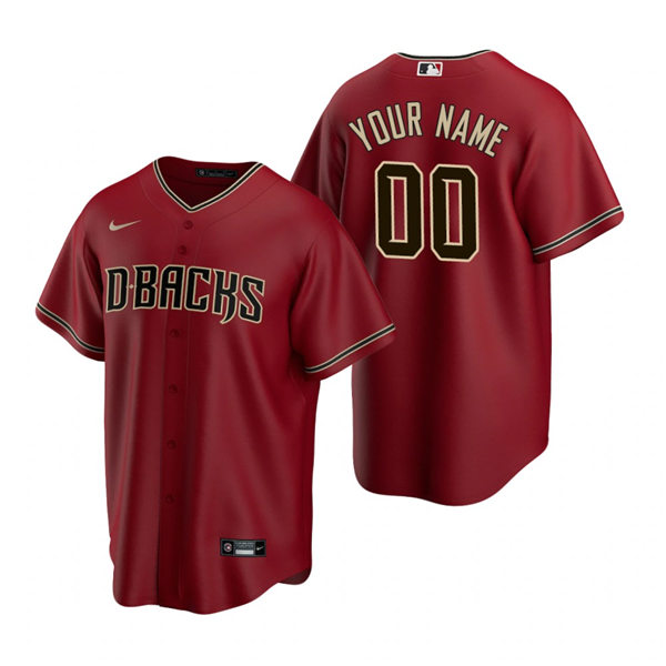 Womens Arizona Diamondbacks Custom Nike Crimson Jersey