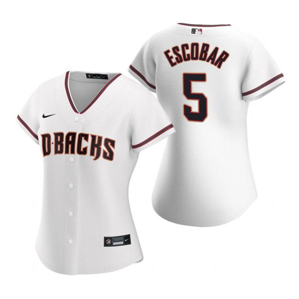 Womens Arizona Diamondbacks #5 Eduardo Escobar Nike Home White Jersey