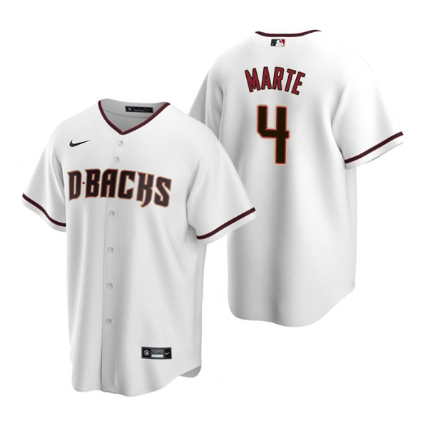 Youth Arizona Diamondbacks #4 Ketel Marte Nike Home White Jersey