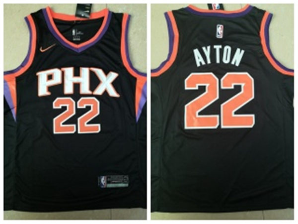 Mens Phoenix Suns #22 DeAndre Ayton Nike Black Statement Edition Jersey