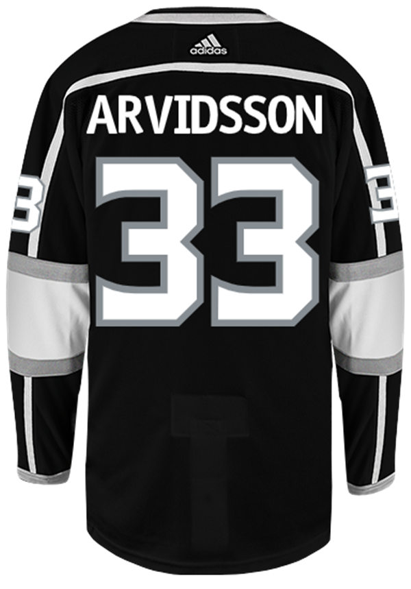 Mens Los Angeles Kings #33 Viktor Arvidsson Stitched NHL adidas Black Home Jersey