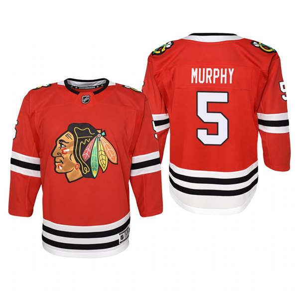 Youth Chicago Blackhawks #5 Connor Murphy Adidas Home Red Jersey
