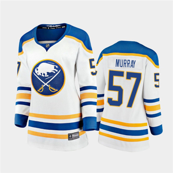 Women Buffalo Sabres #57 Brett Murray Adidas White Royal Away Premier Jersey