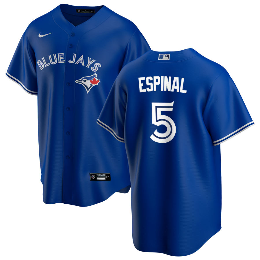 Mens Toronto Blue Jays #5 Santiago Espinal Nike Royal Cool Base Jersey