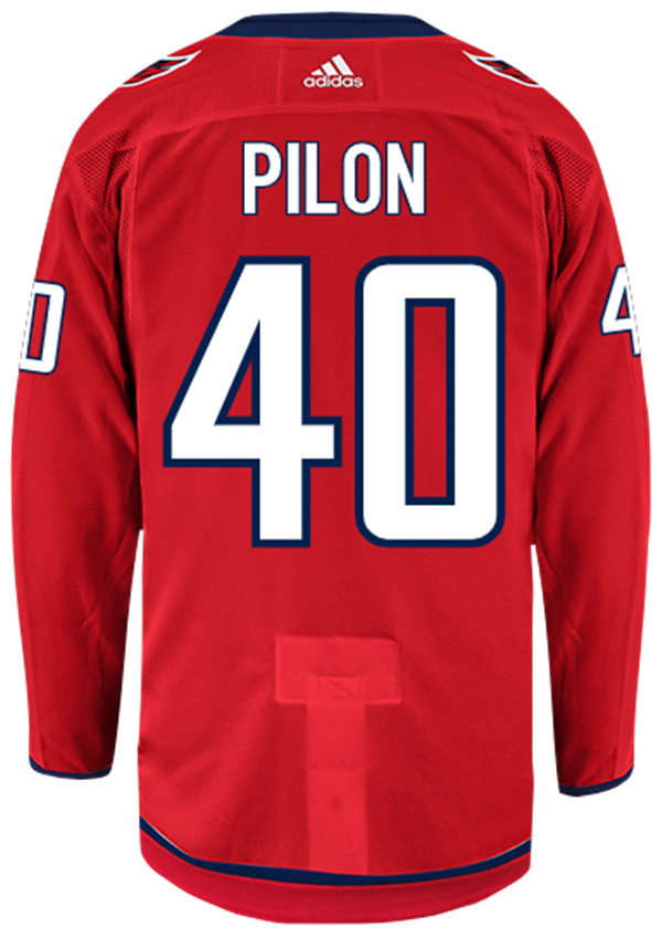 Mens Washington Capitals #40 Garrett Pilon Adidas Red Home Jersey