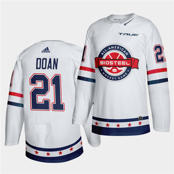 Mens BioSteel All-American Hockey #21 Josh Doan Adidas White Game Jersey
