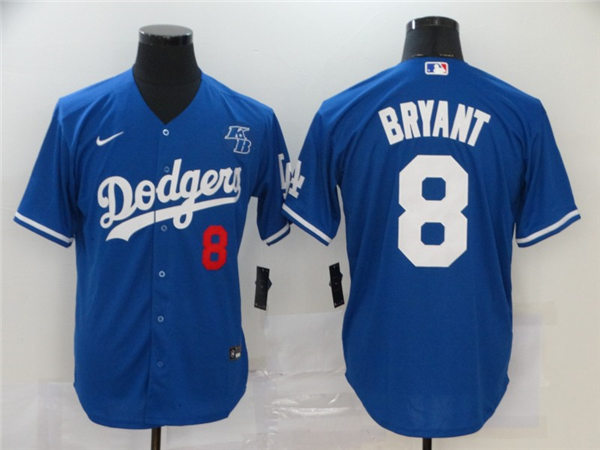 Mens Los Angeles Dodgers #8 Kobe Bryant Nike Royal Baseball Jersey