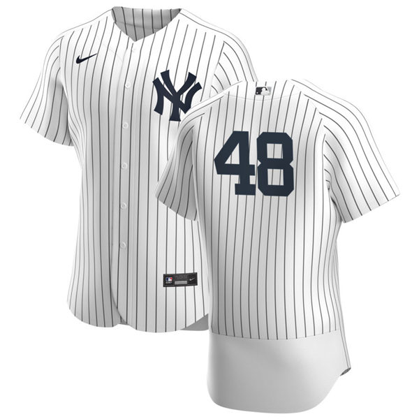 Mens New York Yankees #48 Anthony Rizzo Nike White Home FlexBase Game Jersey
