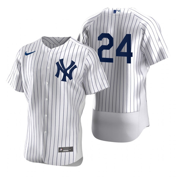Mens New York Yankees Retired Player #24  Tino Martinez Nike White Home FlexBase Game Jersey