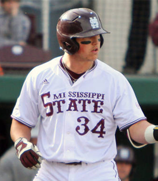 Mens Youth Mississippi State Bulldogs Custom 2012-17 White button Adidas Baseball Jersey