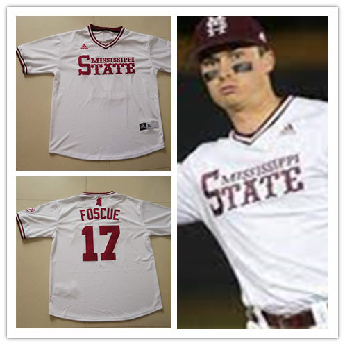 Mens Youth Mississippi State Bulldogs Custom Adam Frazier Chris Stratton Chad Girodo White Adidas Pullover Baseball Jersey