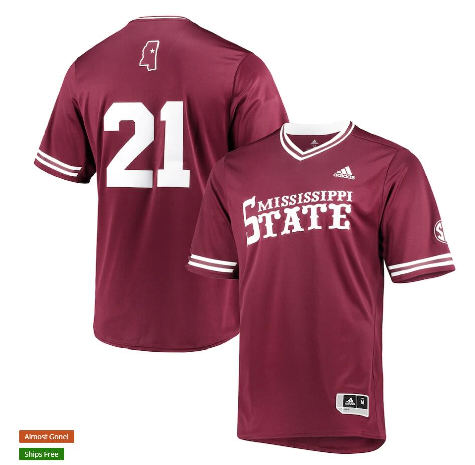 Mens Youth Mississippi State Bulldogs Custom Hunter Renfroe Will Clark Dakota Hudson 2018 White