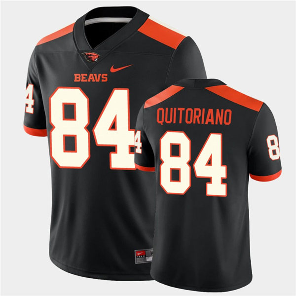Mens Oregon State Beavers #84 Teagan Quitoriano Stitched Nike Black NCAA College Football Game Jersey