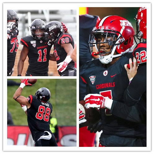 Mens Youth Ball State Cardinals Custom Nike 2022 Black College Football Jersey