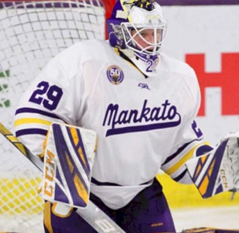 Mens Minnesota State Mavericks Custom Gemini White Throwback Hockey Jersey