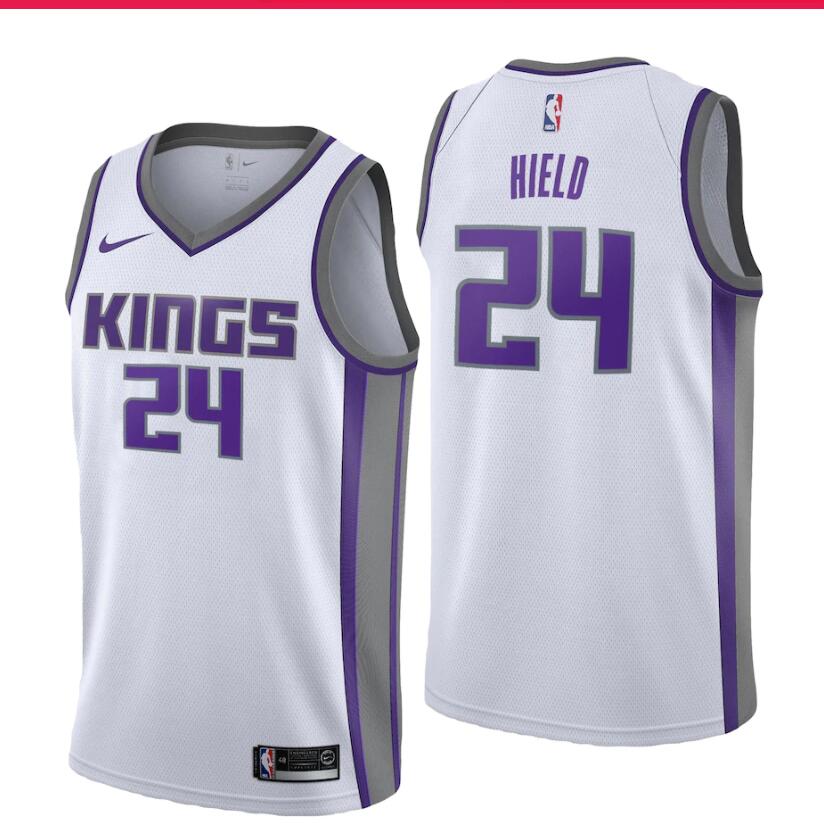Mens Sacramento Kings #24 Buddy Hield Nike White Association Edition Jersey