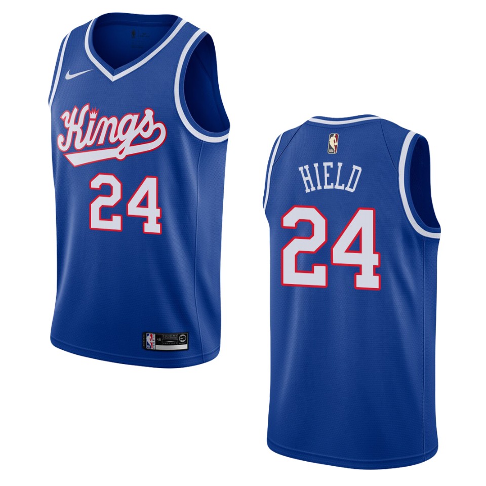 Mens Sacramento Kings #24 Buddy Hield Royal Nike Hardwood Classics Swingman Jersey