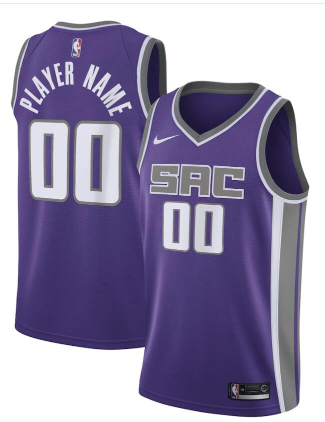 Mens Sacramento Kings Custom Nike Purple Icon Edition Swingman Jersey