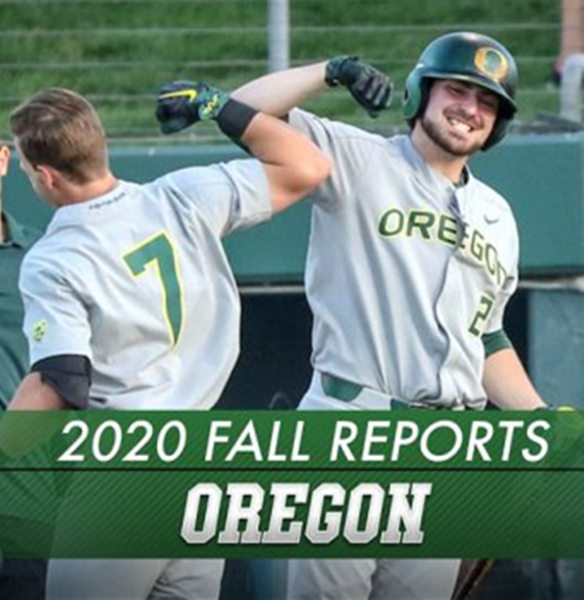 Mens Oregon Ducks Custom Tanner Smith Gabe Matthews Kenyon Yovan Aaron Zaval Joe Gordon 2020 Grey Oregon Baseball Jersey