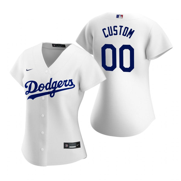 Womens Los Angeles Dodgers Custom Manny Ramirez Sandy Koufax Fernando Valenzuela Kirk Gibson Nike White Jersey