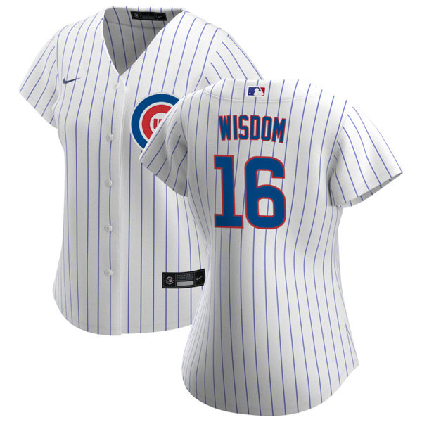 Womens Chicago Cubs #16 Patrick Wisdom Nike Home White Jersey