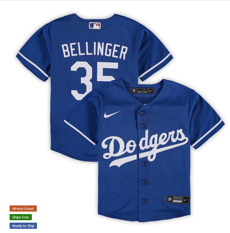 Toddlers Los Angeles Dodgers #35 Cody Bellinger Nike Royal Alternate Preschool Baseball Jersey