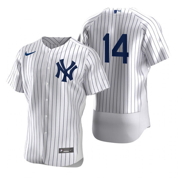Mens New York Yankees #14 Tyler Wade  Nike White Home FlexBase Game Jersey