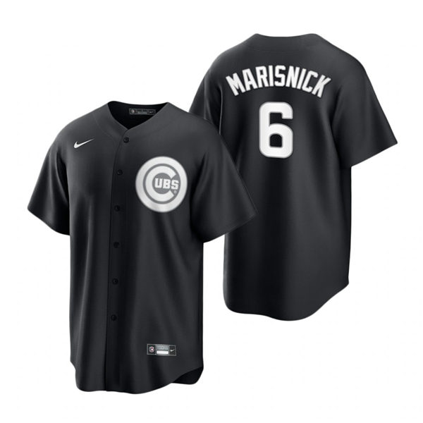 Mens Chicago Cubs #6 Jake Marisnick Nike 2021 Black Fashion Jersey