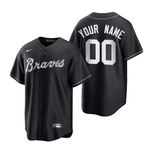 Atlanta Braves Custom Nike Black Fashion Jersey