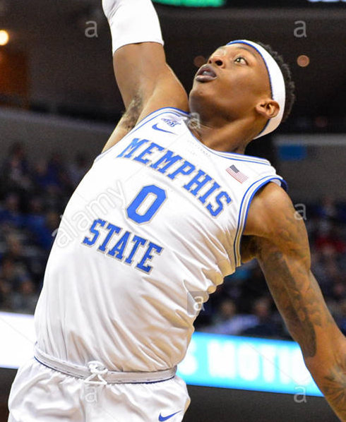 Mens Memphis Tigers #0 Earl Timberlake Nike 2018 White Memphis State College Basketball Jersey