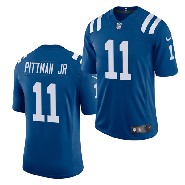 Youth Indianapolis Colts #11 Michael Pittman Jr. Nike Royal Vapor Limited Jersey