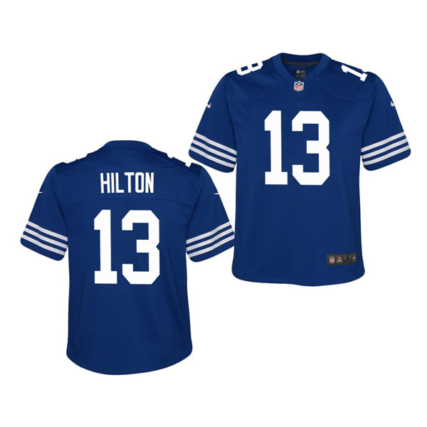 Youth Indianapolis Colts #13 T. Y. Hilton Nike Royal Alternate Retro Vapor Limited Jersey