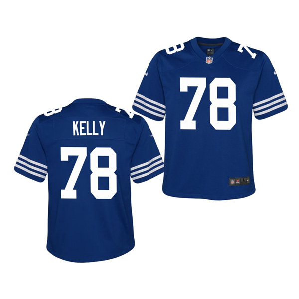 Youth Indianapolis Colts #78 Ryan Kelly Nike Royal Alternate Retro Vapor Limited Jersey