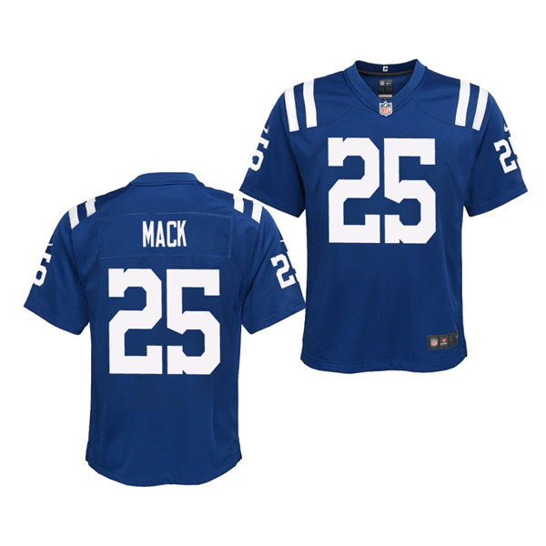 Youth Indianapolis Colts #25 Marlon Mack Nike Royal Vapor Limited Jersey