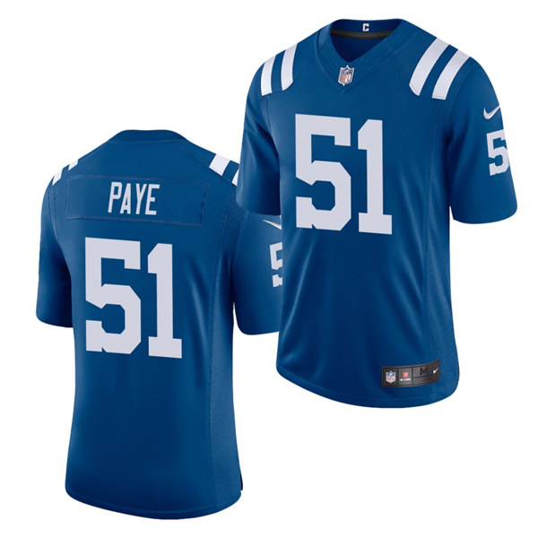 Youth Indianapolis Colts #51 Kwity Paye Nike Royal Vapor Limited Jersey