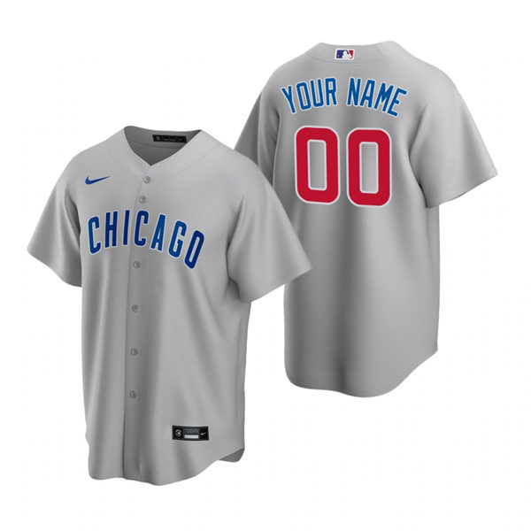 Youth Chicago Cubs Custom ERNIE BANKS MARK GRACE Billy Williams RON SANTO SHAWON DUNSTON Nike Gray Jersey