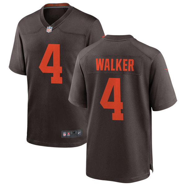 Mens Cleveland Browns #4 Anthony Walker Jr. Nike Brown Alternate Player Vapor Limited Jersey