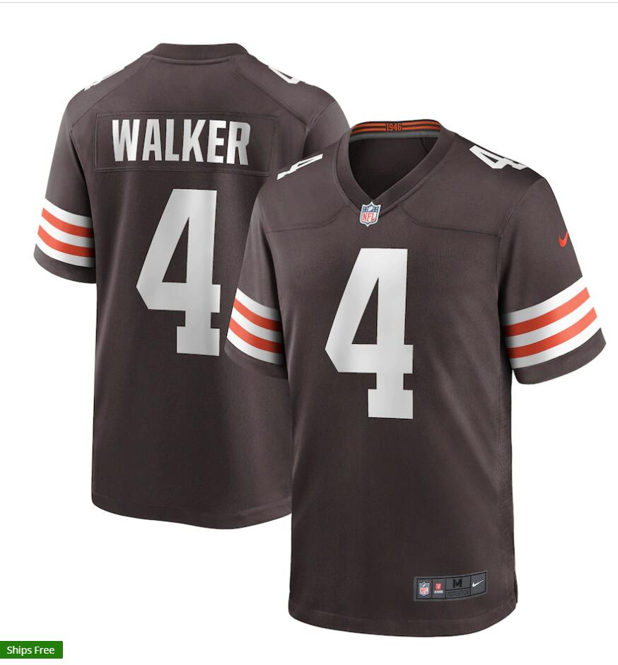 Mens Cleveland Browns #4 Anthony Walker Jr. Nike Brown Home Vapor Limited Jersey