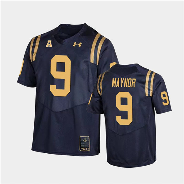 Mens Navy Midshipmen #9 Maasai Maynor Navy Unveils Retro College Football Jersey