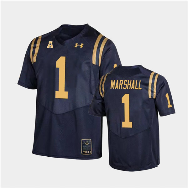 Mens Navy Midshipmen #1 John Marshall Navy Unveils Retro College Football Jersey