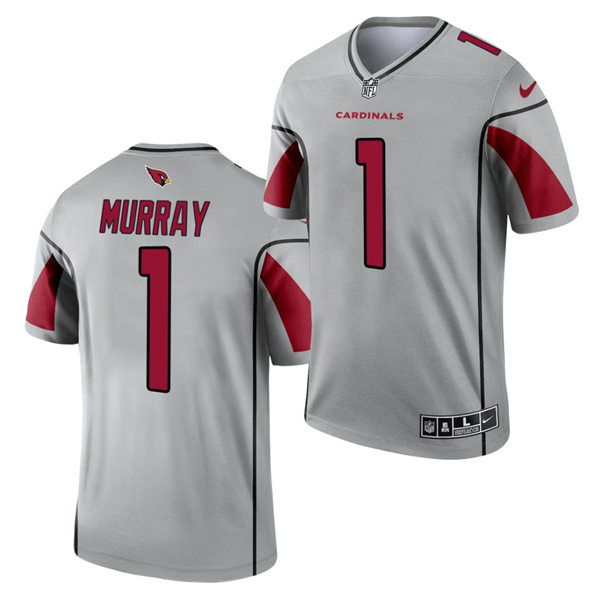Youth Arizona Cardinals #1 Kyler Murray Nike 2021 Silver Inverted Legend Jersey