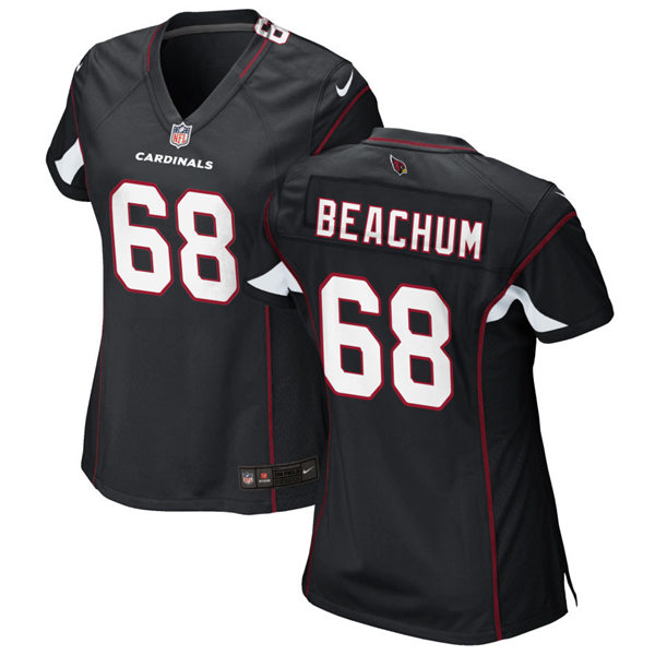 Womens Arizona Cardinals #68 Kelvin Beachum Nike Alternate Black Vapor Limited Jersey