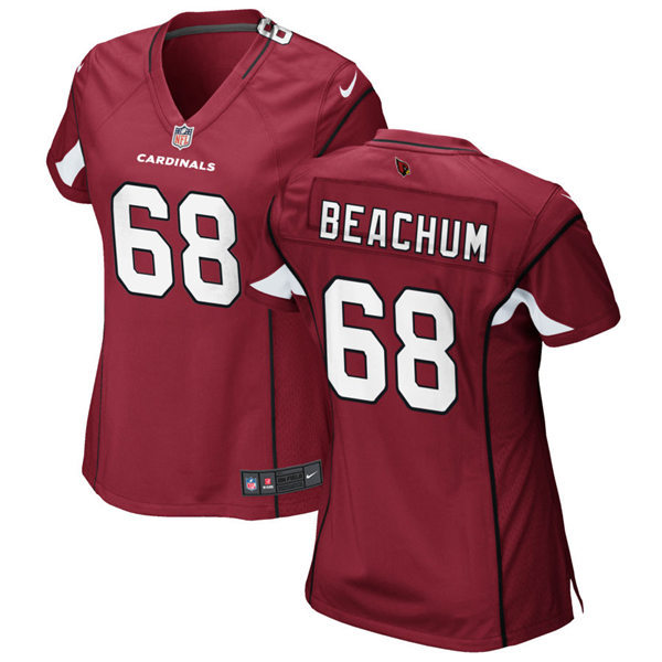 Womens Arizona Cardinals #68 Kelvin Beachum Nike Cardinal Vapor Limited Jersey