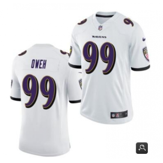 Youth Baltimore Ravens #99 Odafe Oweh  Nike White Stitched NFL Limited Jersey