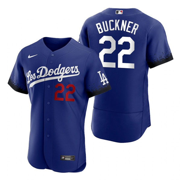 Mens Los Angeles Dodgers #22 Bill Buckner Nike Royal Stitched 2021 Los Angeles City Connect Jersey 