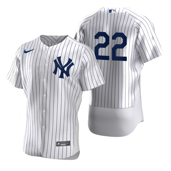 Mens New York Yankees #22 Greg Allen Nike White Home FlexBase Game Jersey