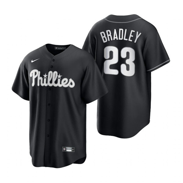 Mens Philadelphia Phillies #23 Archie Bradley Nike 2021 Black Fashion Jersey