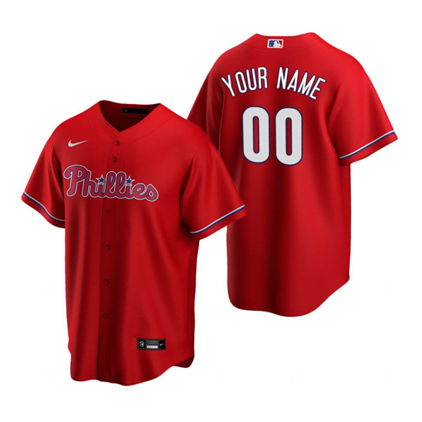 Youth Philadelphia Phillies Custom Shane Victorino Placido Polanco Johnny Callison Jim Fregosi Nike Red Jersey