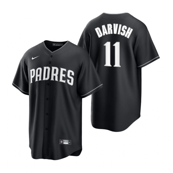 Mens San Diego Padres #11 Yu Darvish Nike 2021 Black Fashion Jersey
